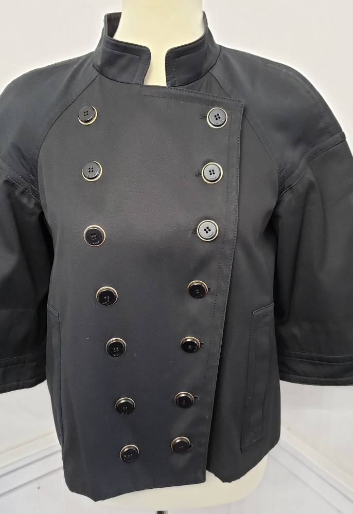 Gucci cropped military trench jacket